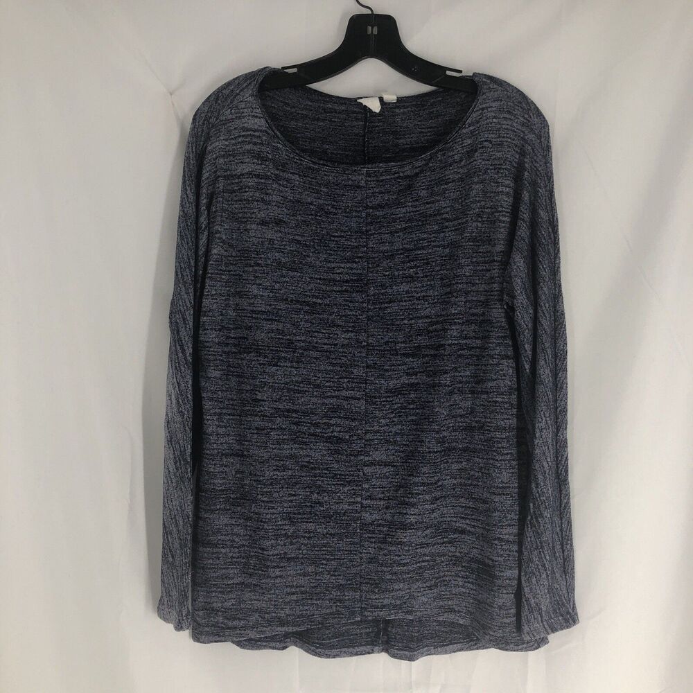Old Navy T-Shirt Womens Size XS Heather Blue Long Sleeve Stretch